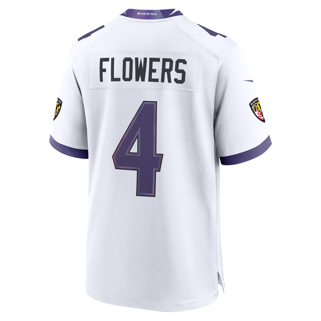 Zay Flowers Baltimore Ravens Nike Alternate Game Jersey - Purple