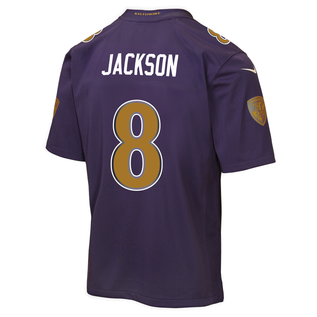 Lamar Jackson Baltimore Ravens Nike Youth Alternate 2 Game Jersey - Purple