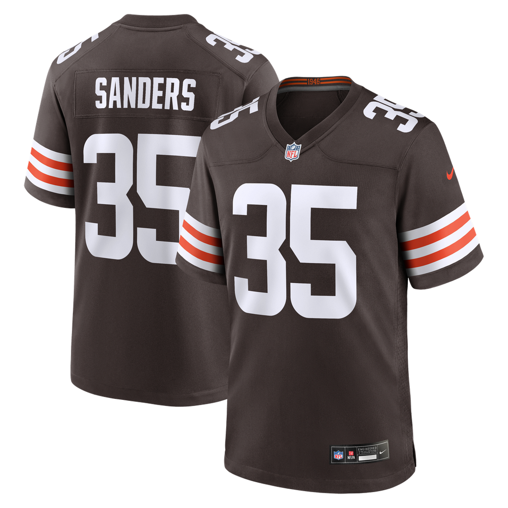 Raheim Sanders Cleveland Browns Nike Team Game Jersey -  Brown