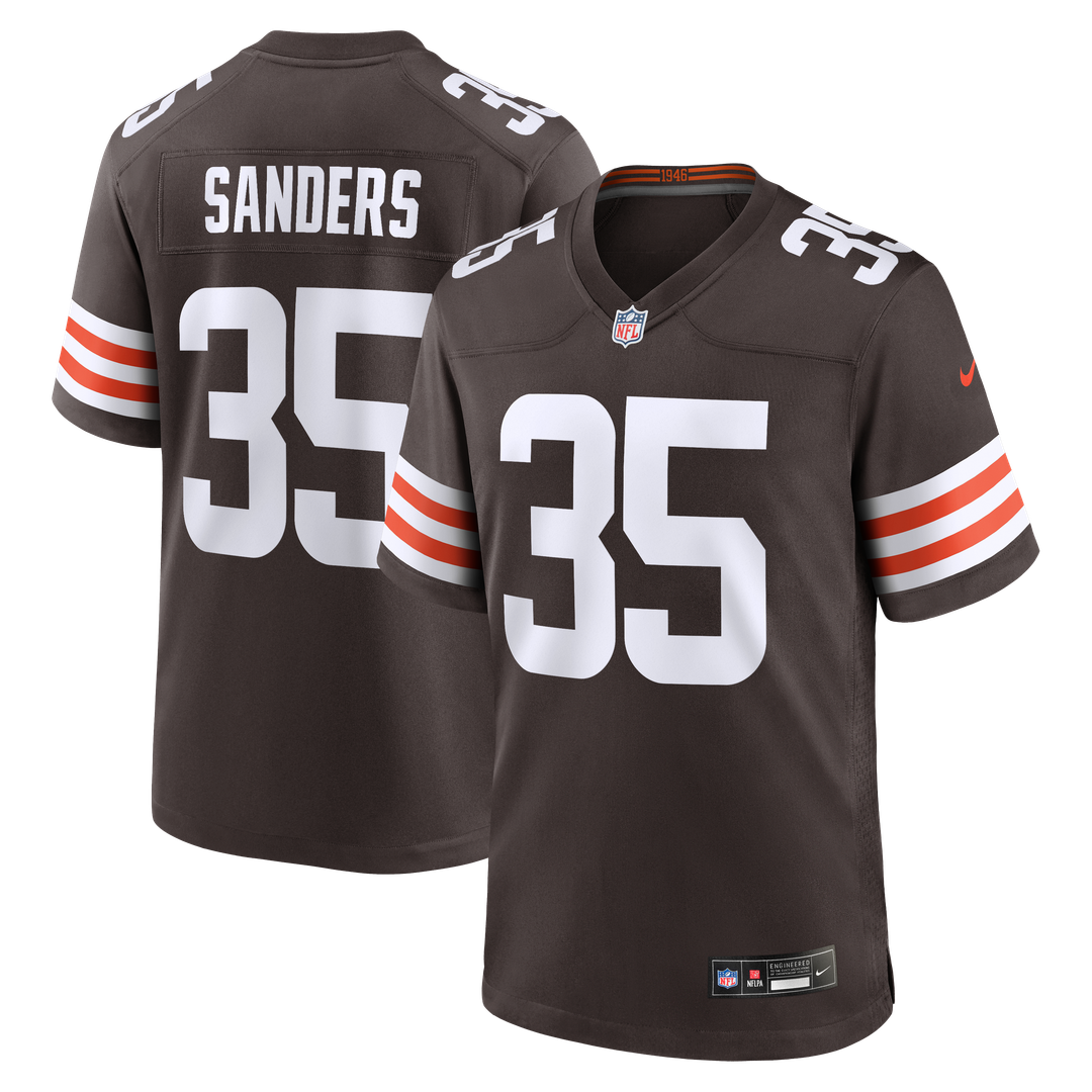 Raheim Sanders Cleveland Browns Nike Team Game Jersey -  Brown