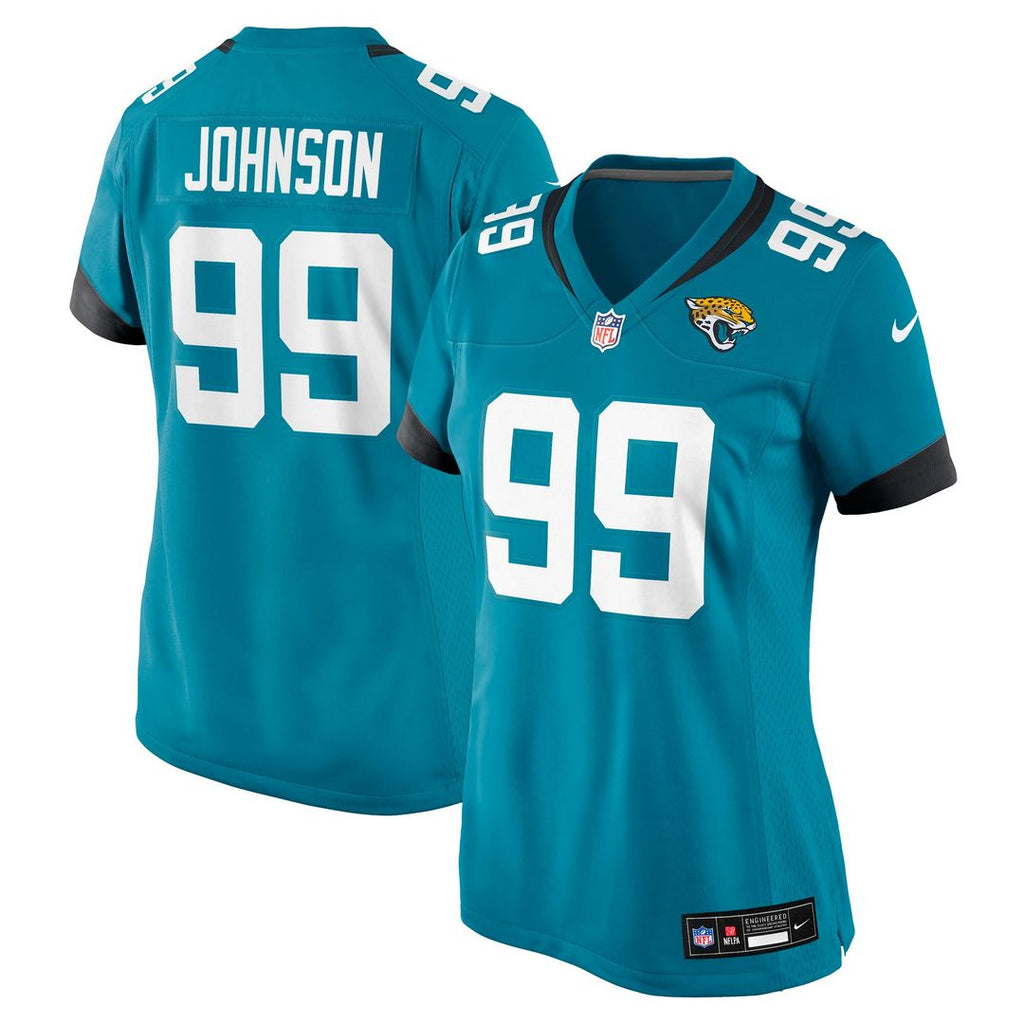Austin Johnson Jacksonville Jaguars Nike Women's Team Game Jersey -  Teal