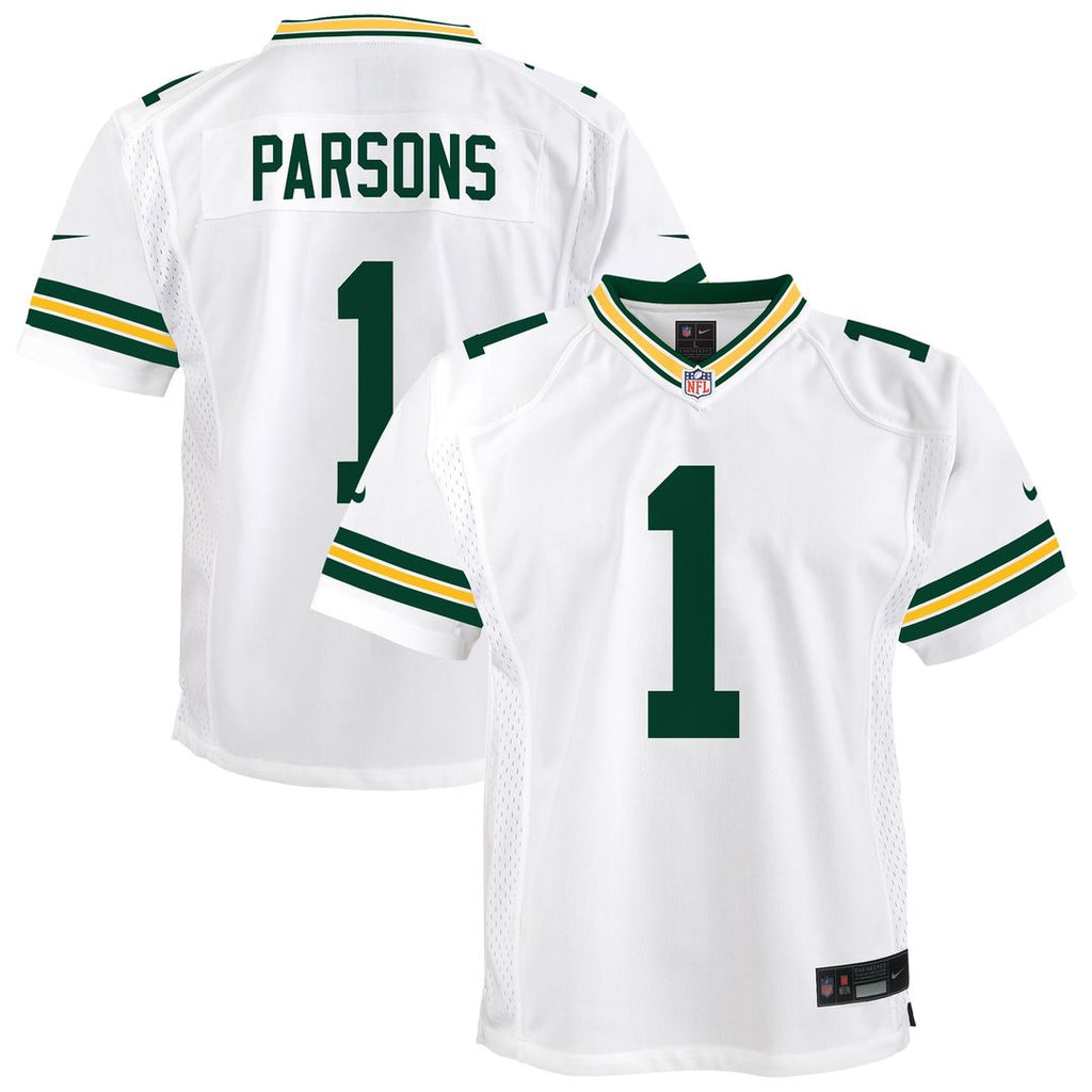 Micah Parsons Green Bay Packers Nike Youth White Game Jersey - White