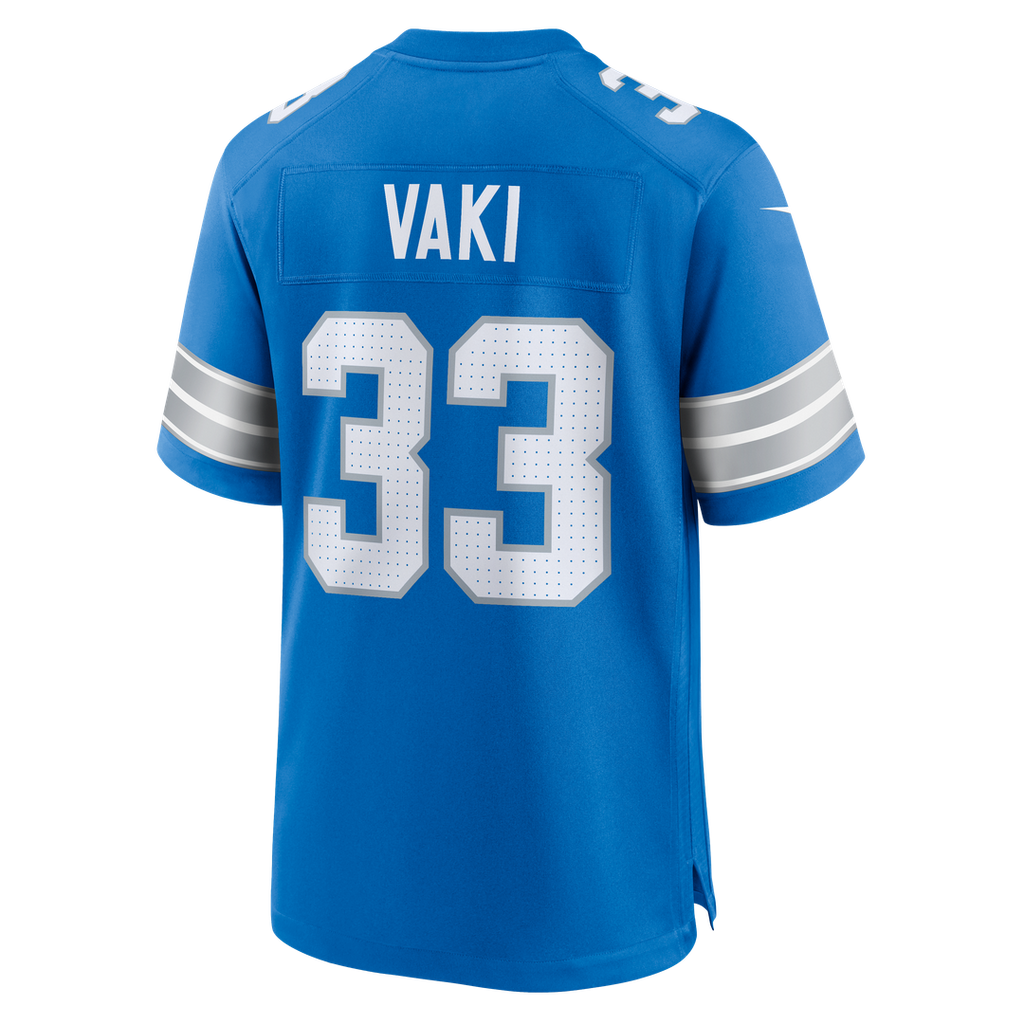 Sione Vaki Detroit Lions Nike Team Game Jersey -  Blue
