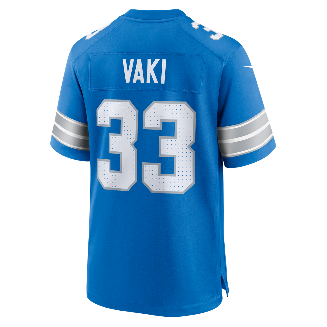 Sione Vaki Detroit Lions Nike Team Game Jersey -  Blue