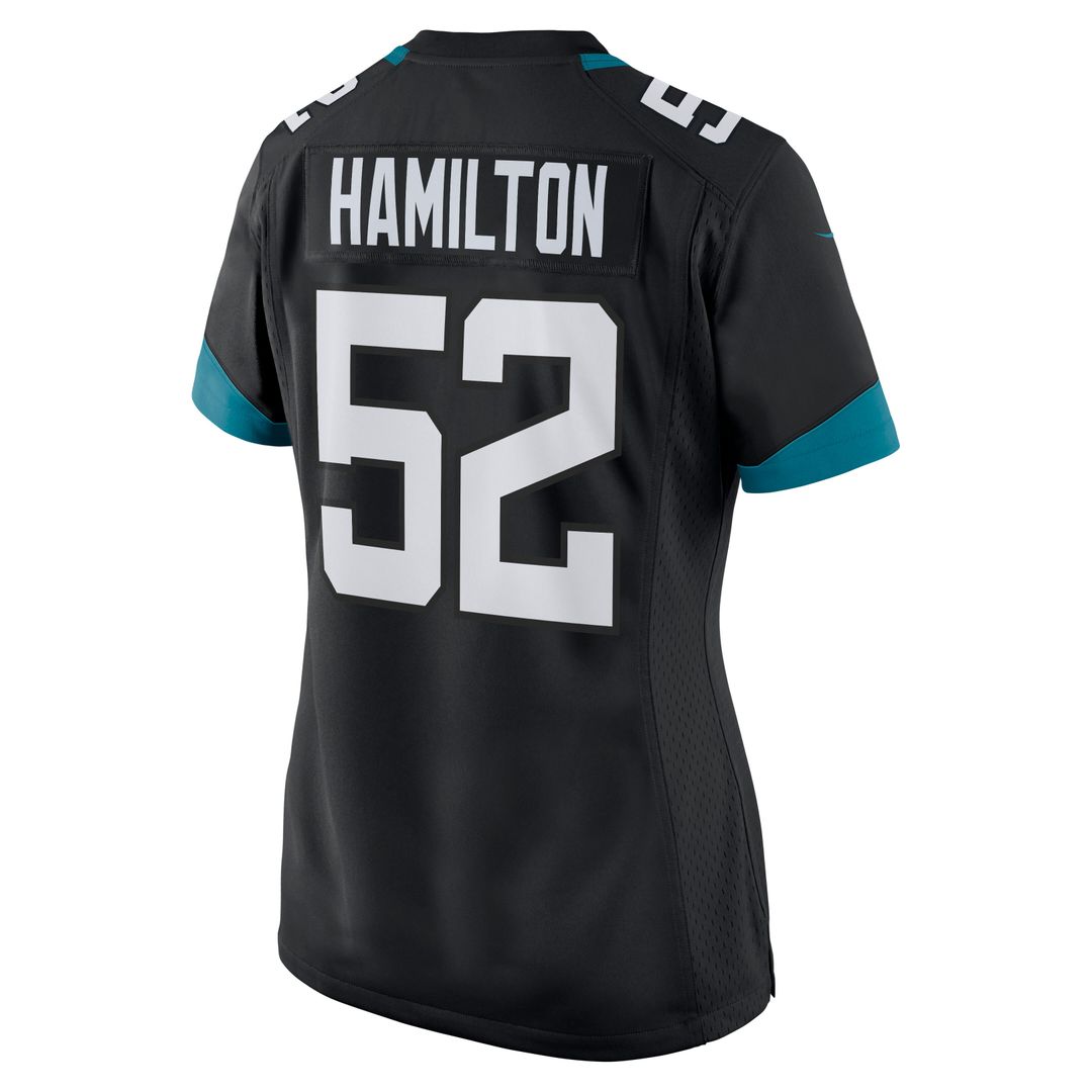 DaVon Hamilton Jacksonville Jaguars Nike Women's Game Jersey - Teal