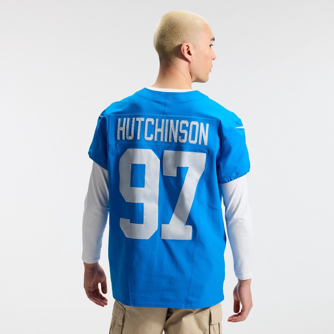 Aidan Hutchinson Detroit Lions Nike Alternate Vapor F.U.S.E. Elite Jersey - Blue