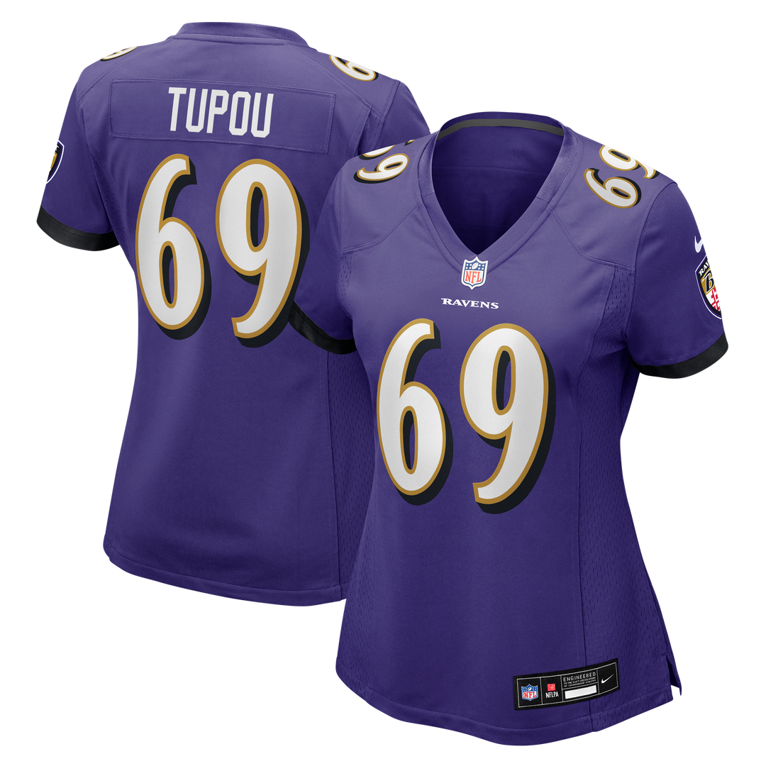 Josh Tupou Baltimore Ravens Nike Women's Team Game Jersey -  Purple
