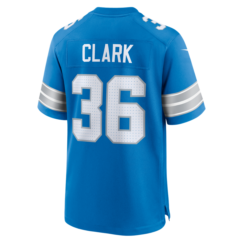 Chuck Clark Detroit Lions Nike Team Game Jersey - Blue