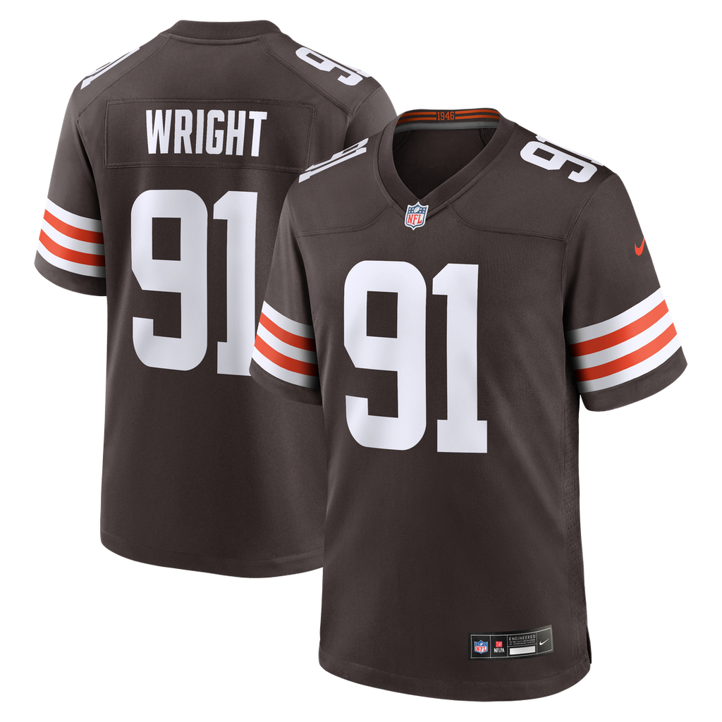 Alex Wright Cleveland Browns Nike Team Game Jersey -  Brown