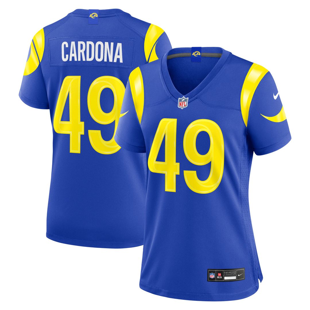 Joe Cardona Los Angeles Rams Nike Women's Team Game Jersey -  Royal
