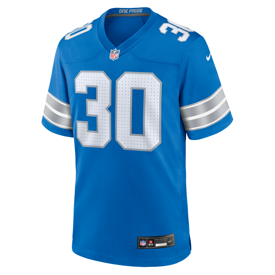 Khalil Dorsey Detroit Lions Nike Team Game Jersey -  Blue