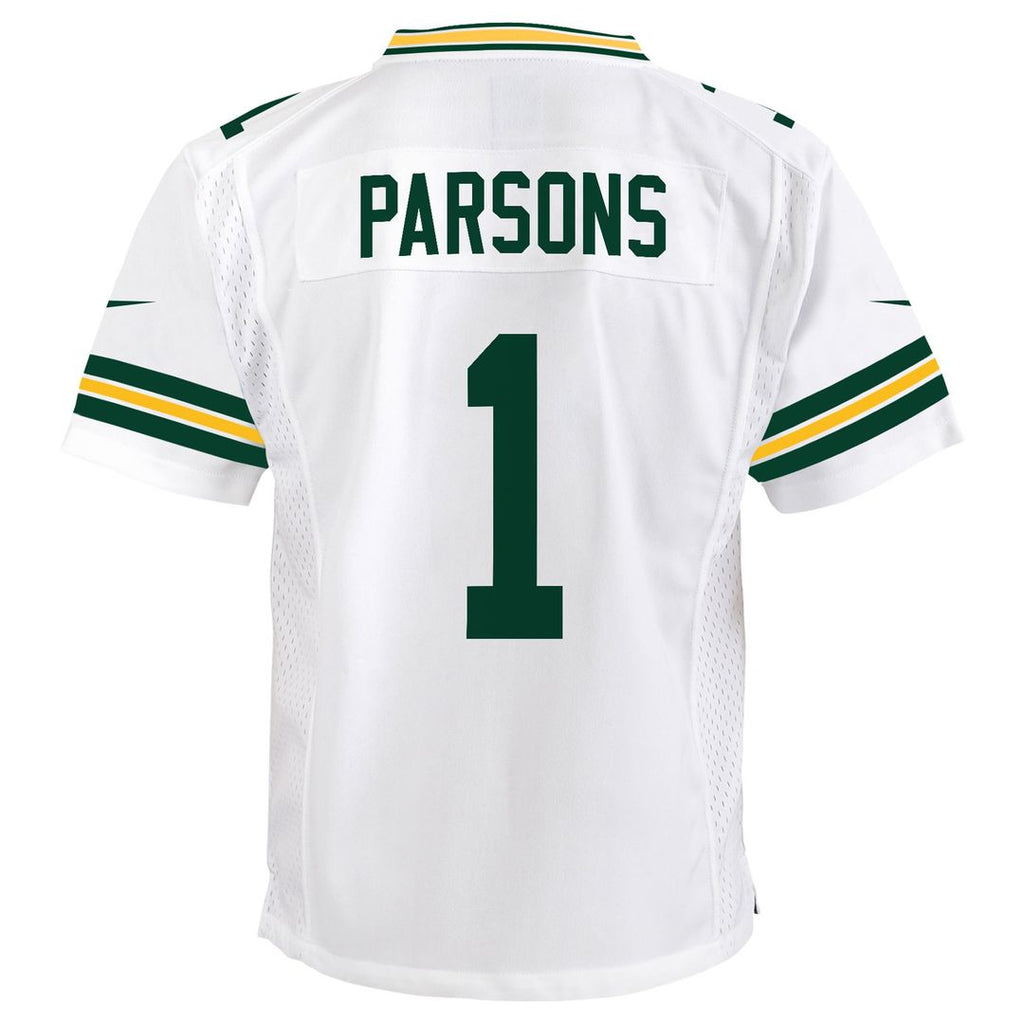 Micah Parsons Green Bay Packers Nike Youth White Game Jersey - White