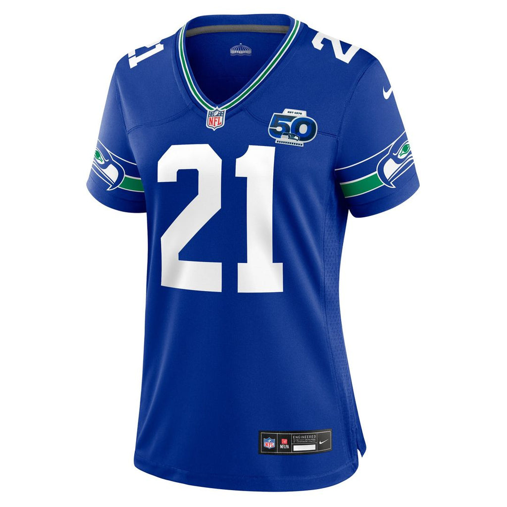 Devon Witherspoon Seattle Seahawks Nike Women's Alternate 50th Season Game Jersey - Royal