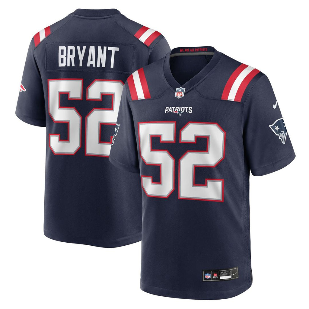 Marcus Bryant New England Patriots Nike Team Game Jersey -  Navy