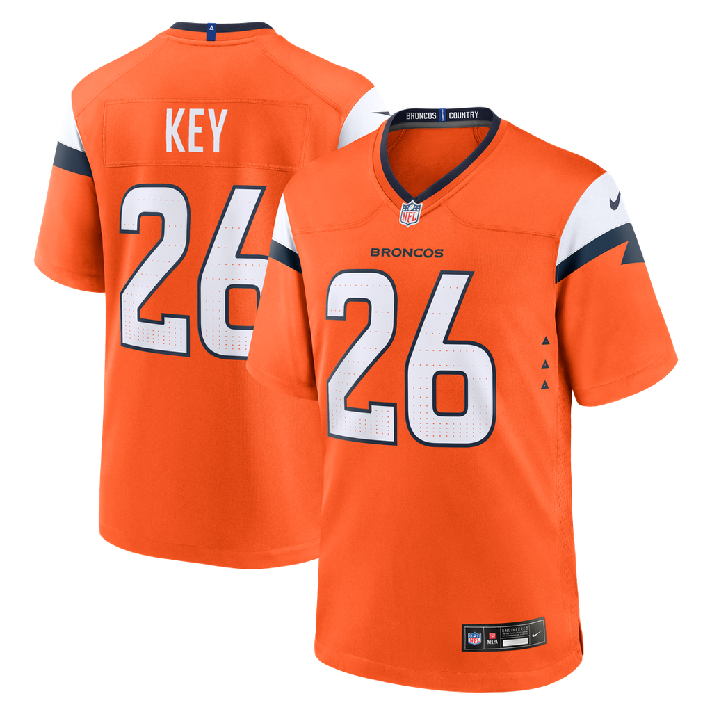 Devon Key Denver Broncos Nike Team Game Jersey -  Orange
