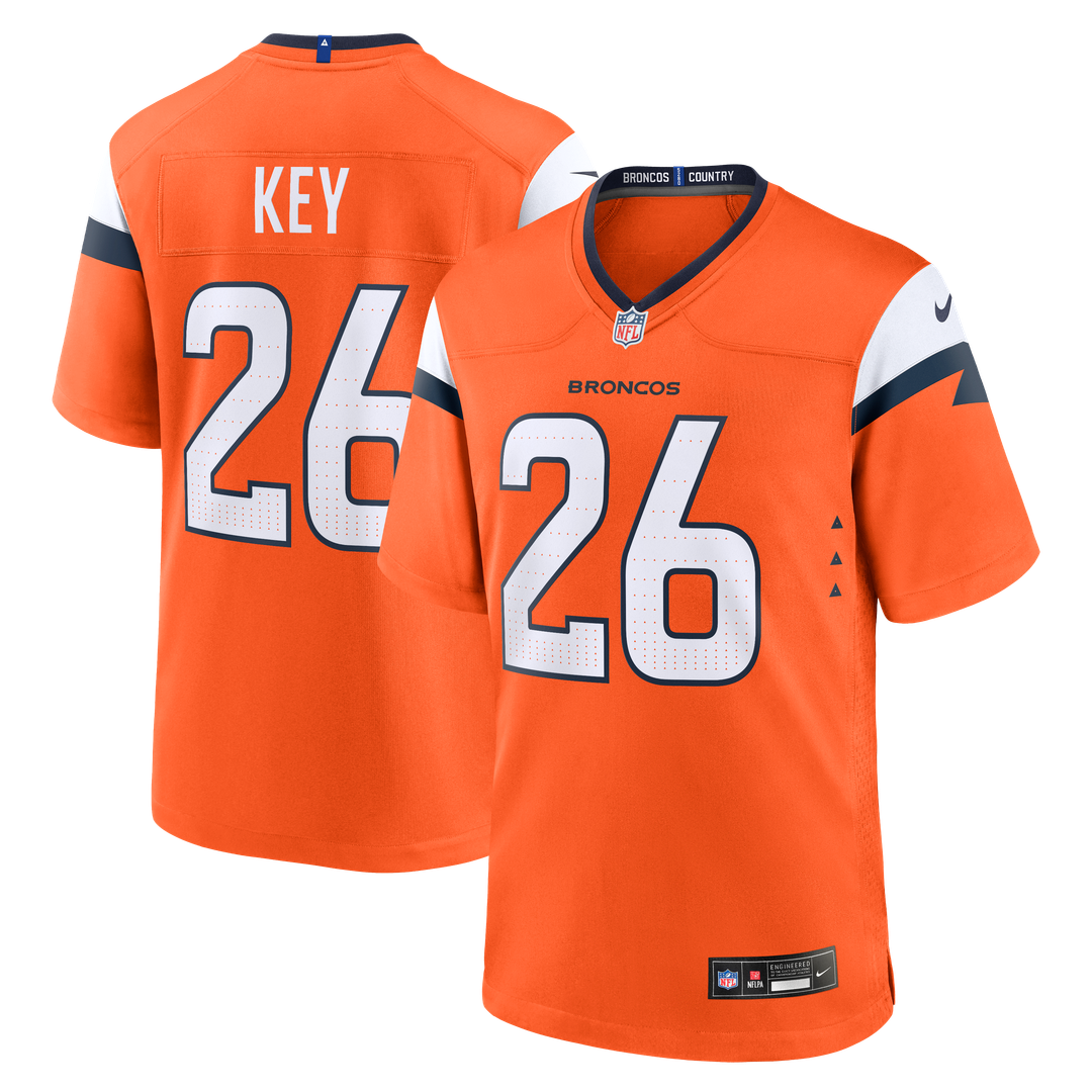 Devon Key Denver Broncos Nike Team Game Jersey -  Orange