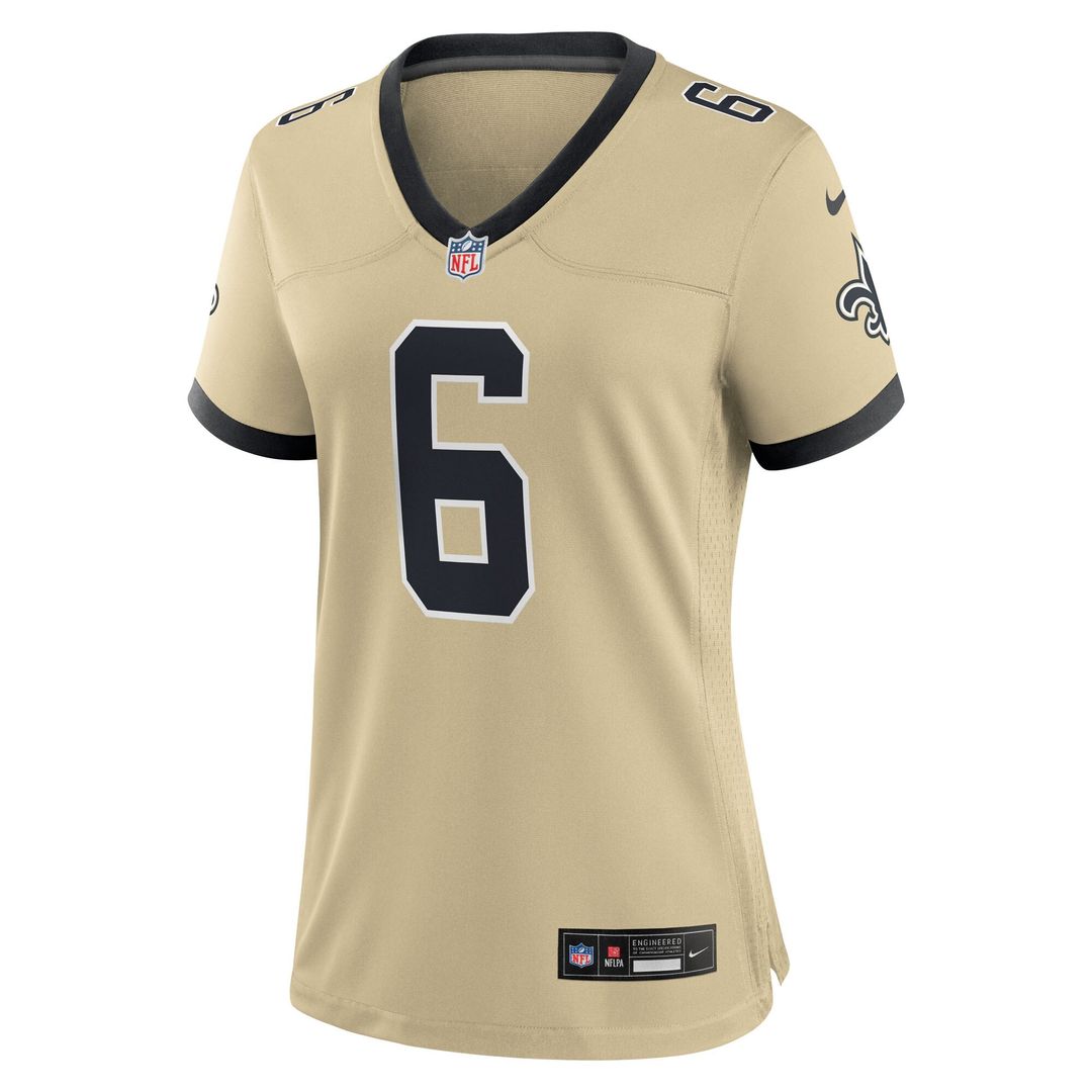Tyler Shough New Orleans Saints Nike Women's Game Jersey - Black