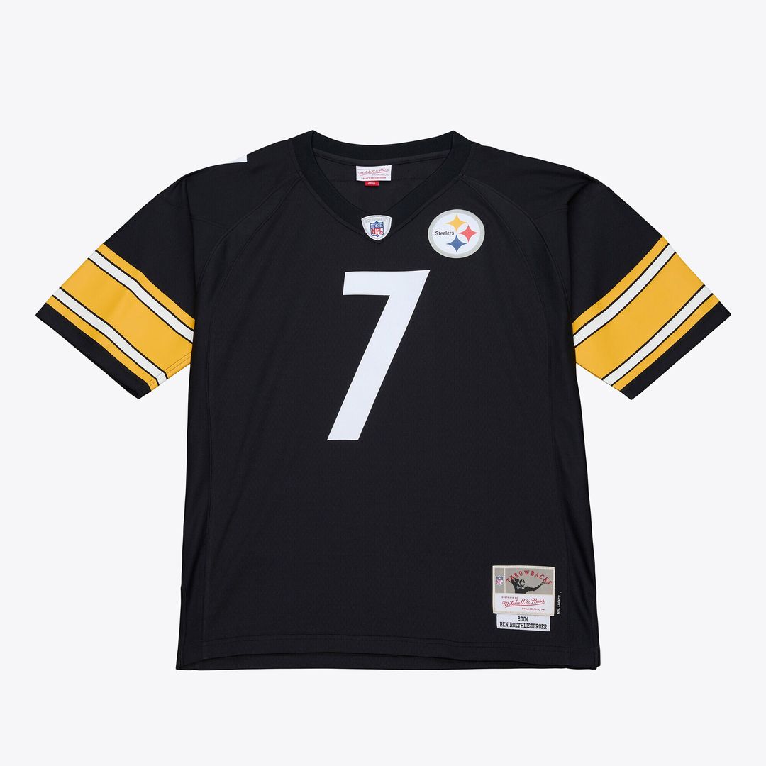 Ben Roethlisberger Pittsburgh Steelers Mitchell & Ness 2004 Big & Tall Legacy Retired Player Jersey - Black