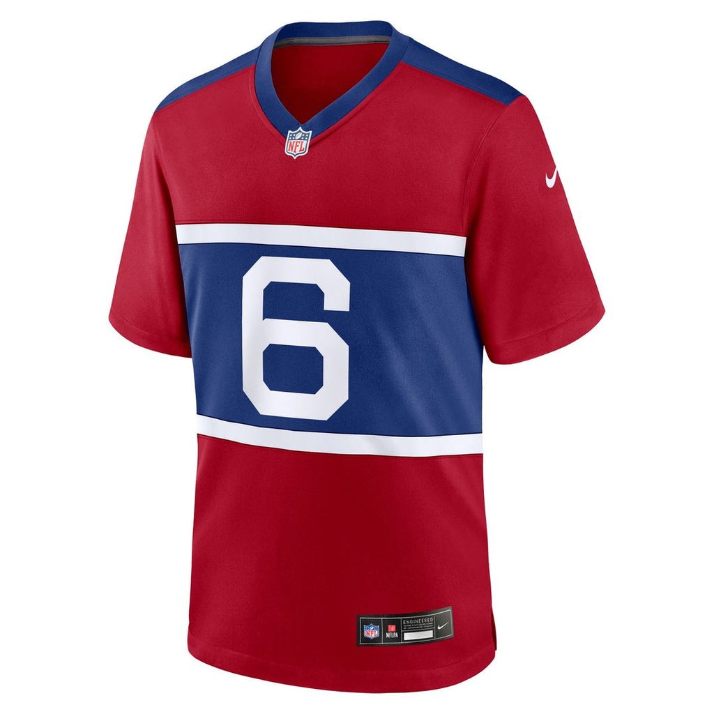 Jaxson Dart New York Giants Nike Team Game Jersey - Royal