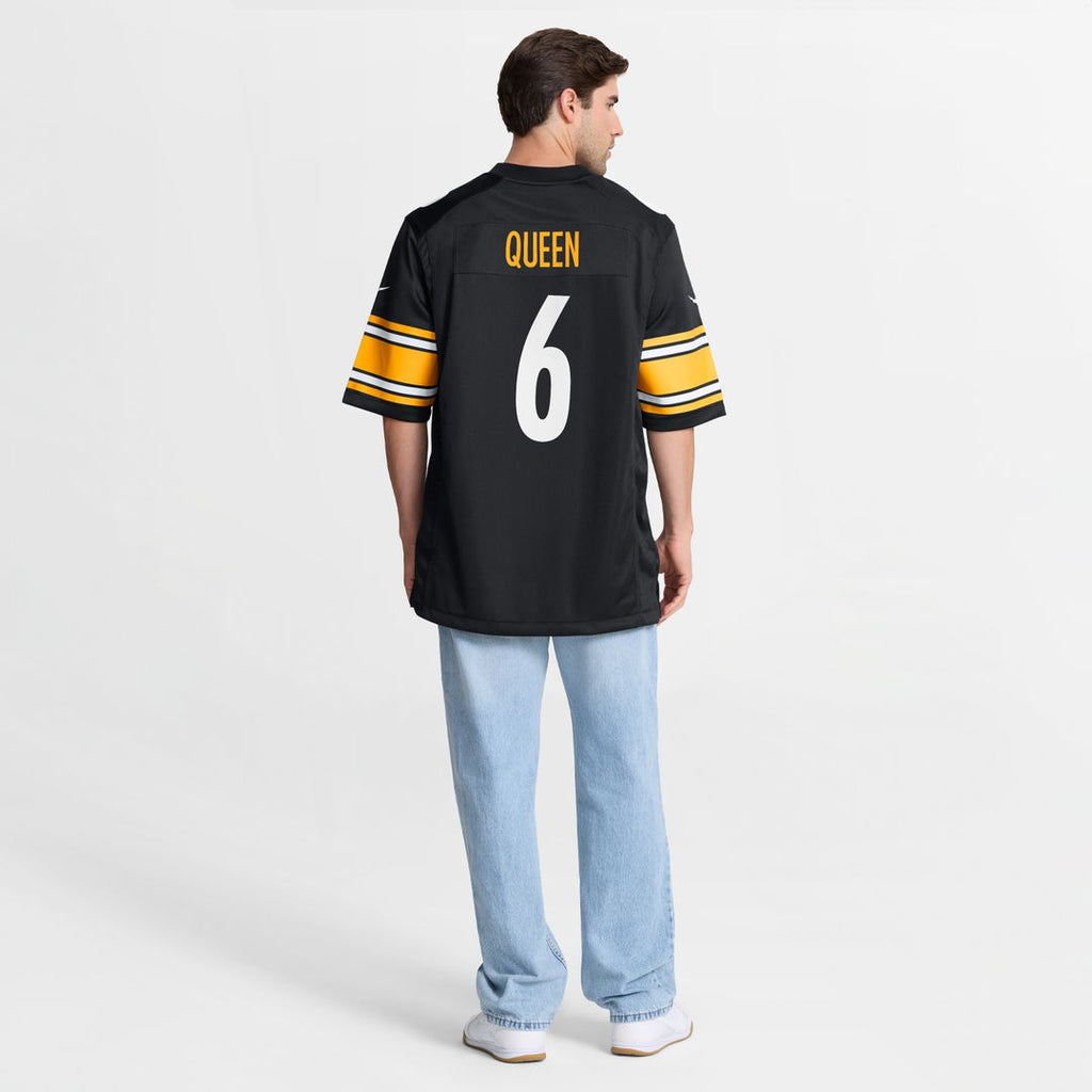 Patrick Queen Pittsburgh Steelers Nike Game Player Jersey - Black