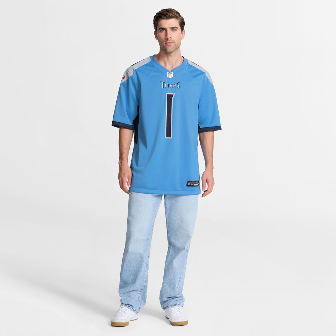 Cameron Ward Tennessee Titans Nike Team Game Jersey - Light Blue