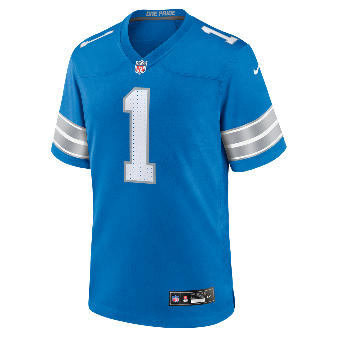 Blake Miller Detroit Lions Nike 2026 NFL Draft First Round Pick No. 17 Team Game Jersey - Blue