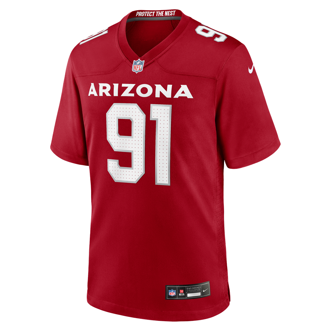 L.J. Collier Arizona Cardinals Nike Team Game Jersey -  Cardinal