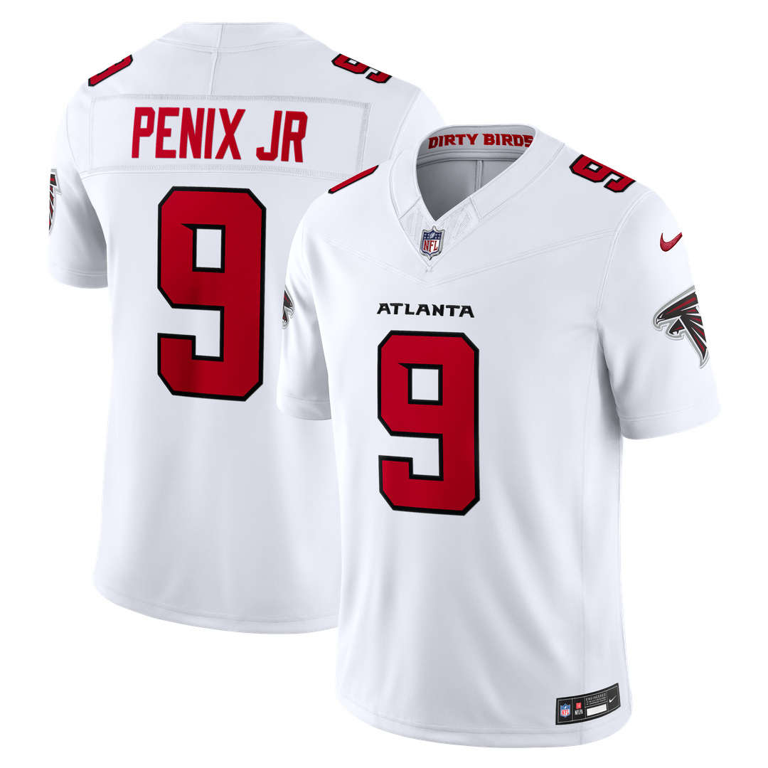 Michael Penix Jr. Atlanta Falcons Nike Vapor F.U.S.E. Stitched Limited Jersey - White