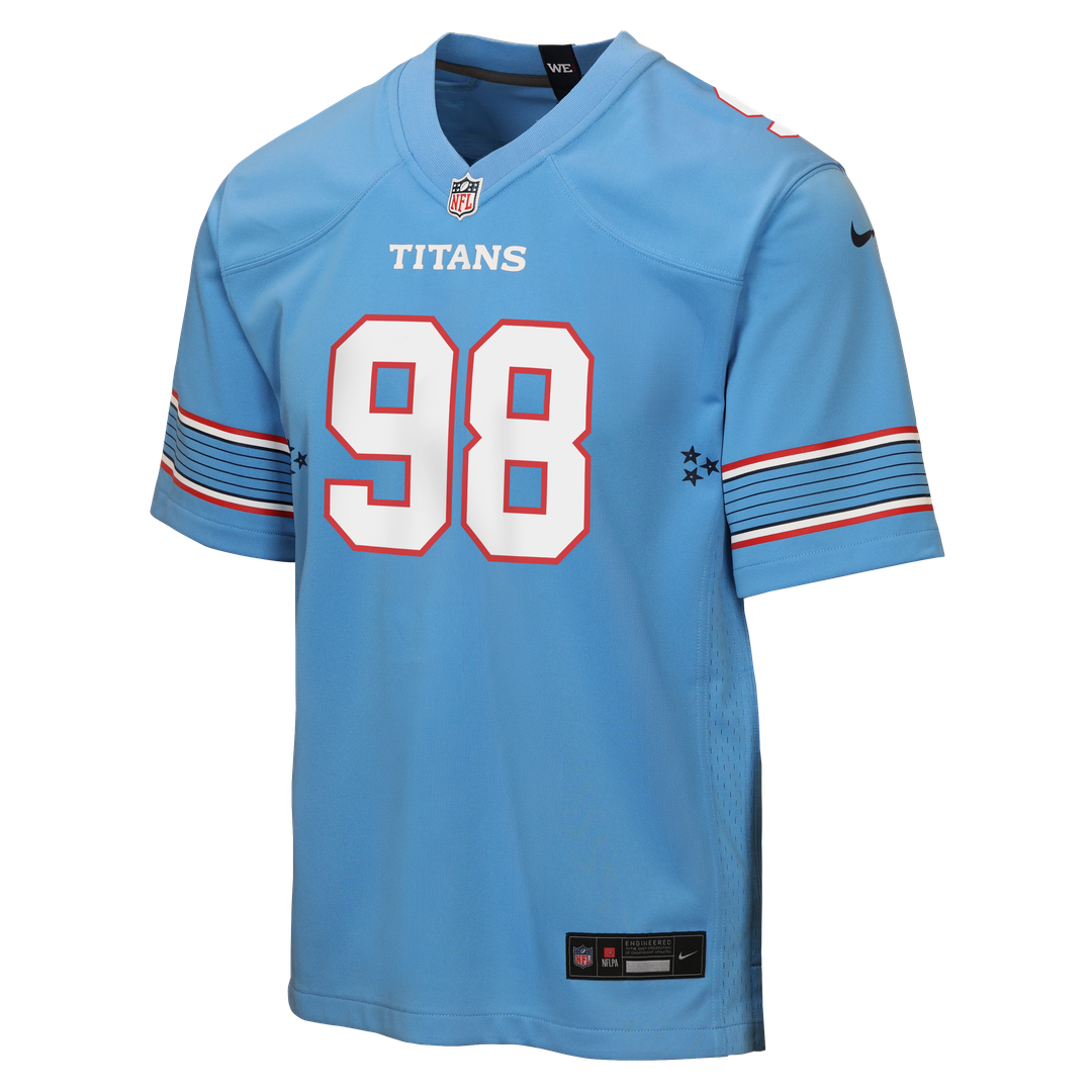 Jeffery Simmons Tennessee Titans Nike Youth Game Jersey - Light Blue
