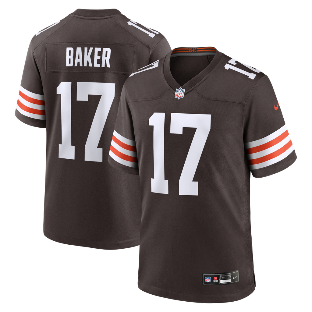 Jerome Baker Cleveland Browns Nike Team Game Jersey -  Brown