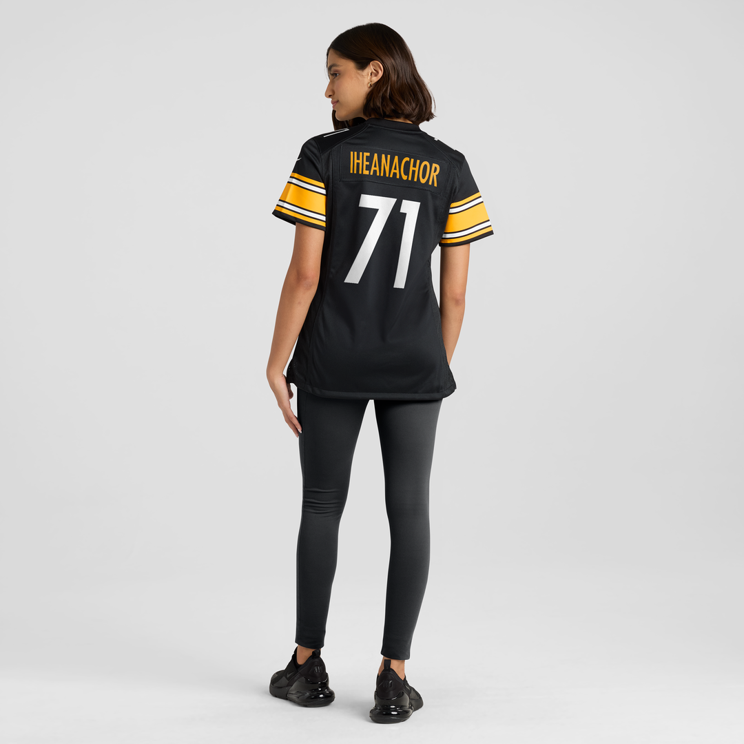 Max Iheanachor Pittsburgh Steelers Nike Women's Team Game Jersey -  Black