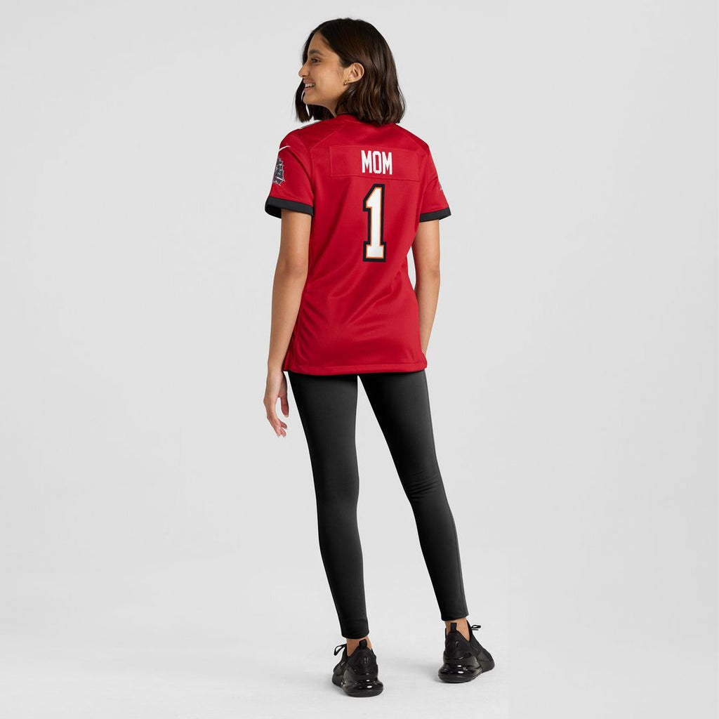 Number 1 Mom Tampa Bay Buccaneers Nike Women's Game Jersey - Red