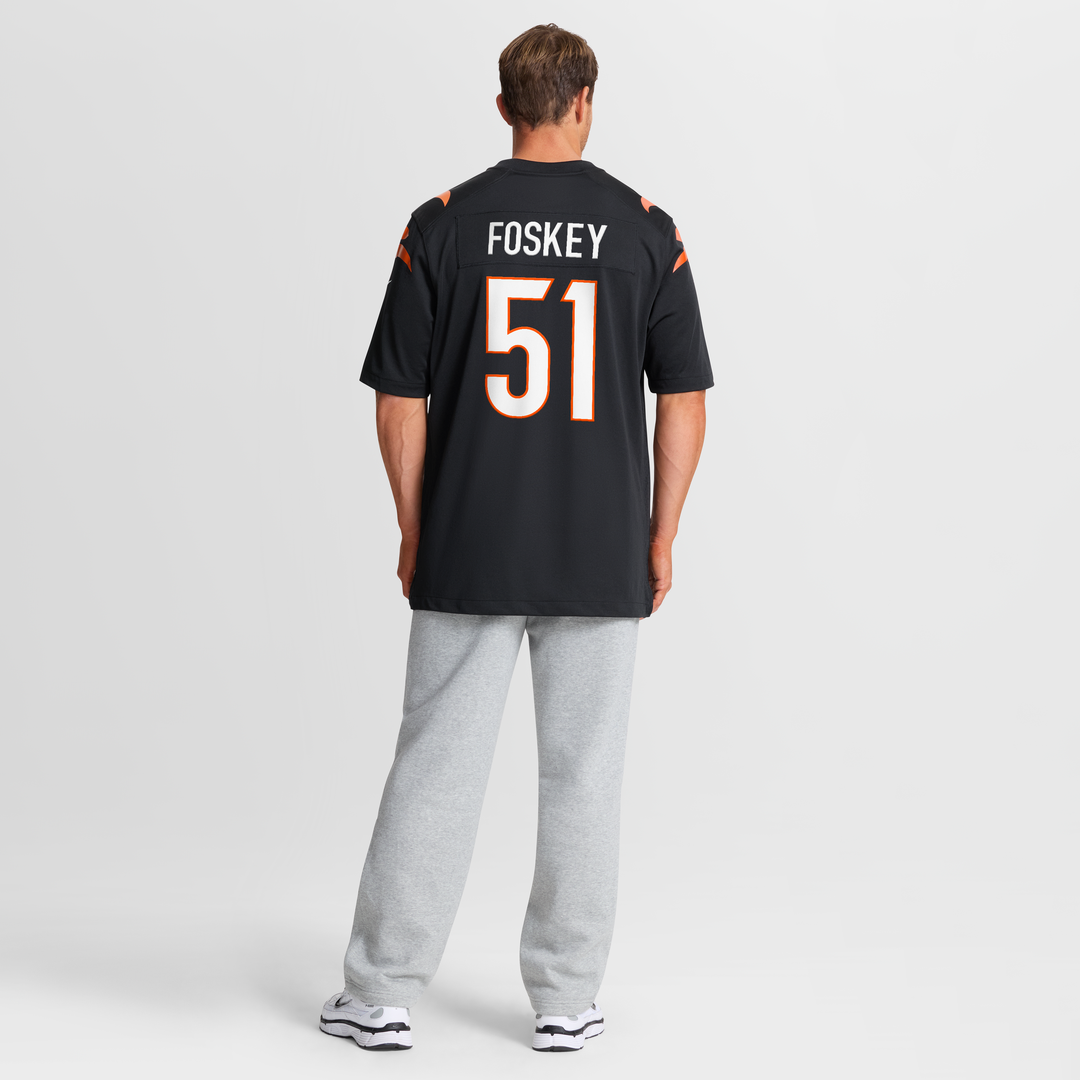 Isaiah Foskey Cincinnati Bengals Nike Team Game Jersey -  Black