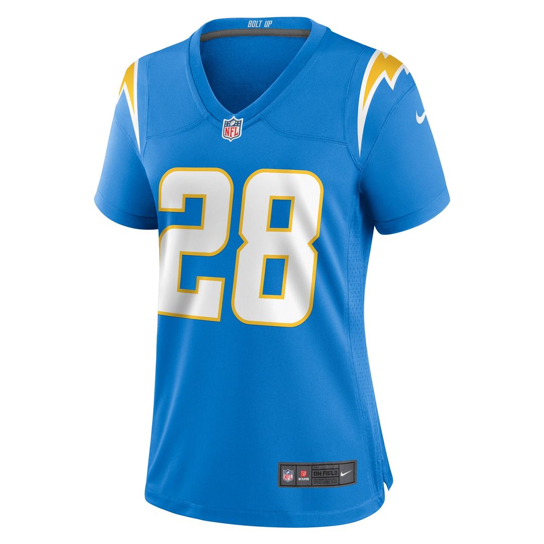 Hassan Haskins Los Angeles Chargers Nike Women's  Game Jersey -  Powder Blue