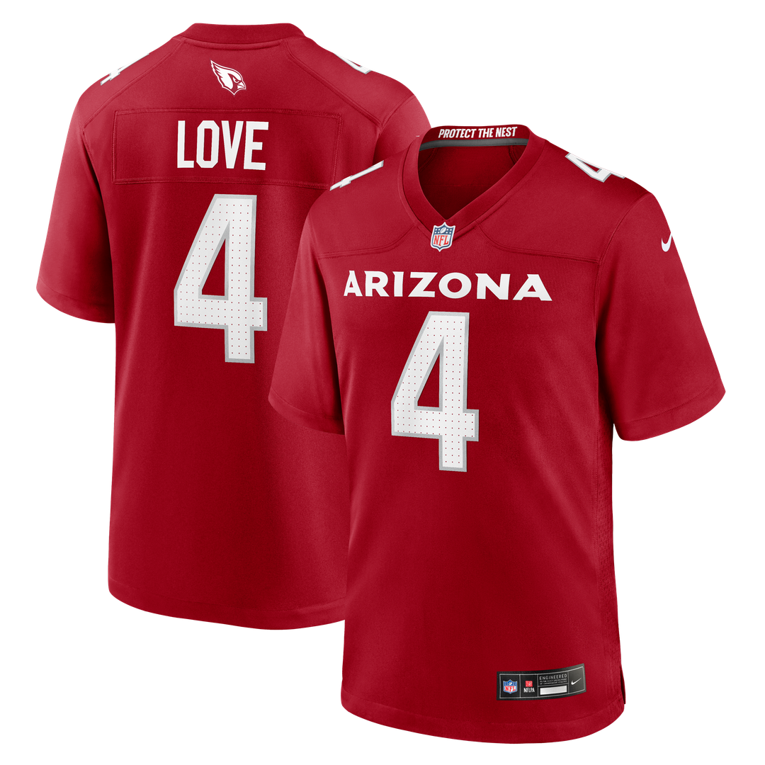 Jeremiyah Love Arizona Cardinals Nike Game Player Jersey - White