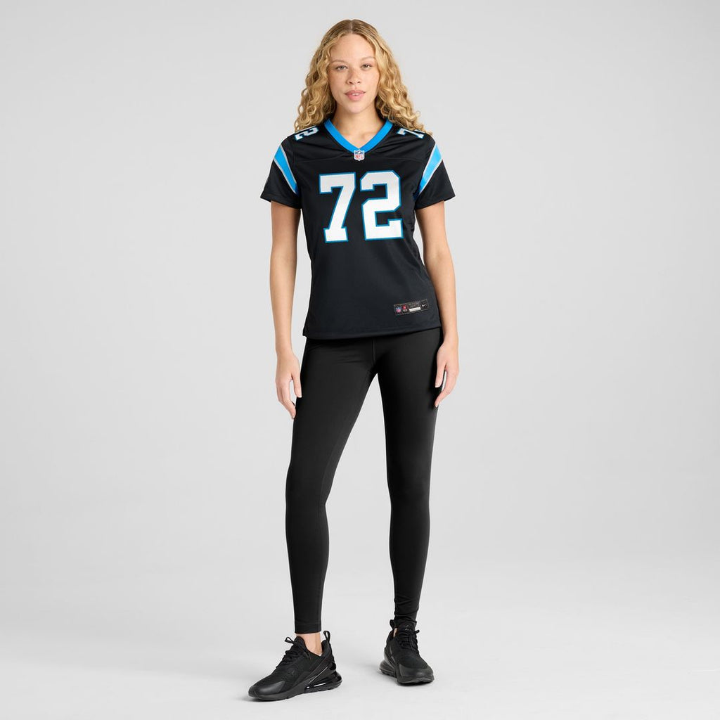 Taylor Moton Carolina Panthers Nike Women's Team Game Jersey - Black