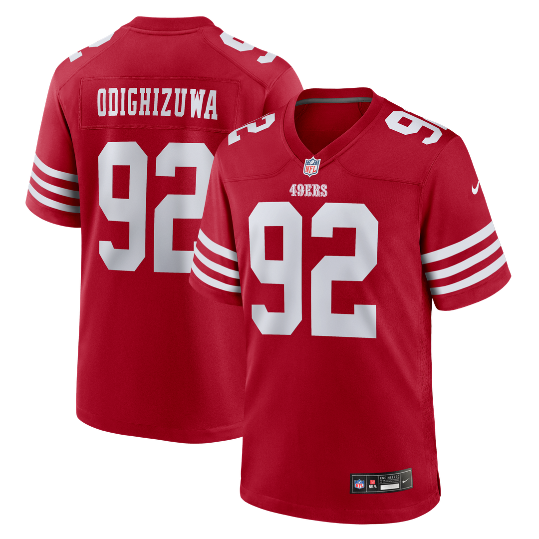 Osa Odighizuwa San Francisco 49ers Nike Team Game Jersey -  Scarlet