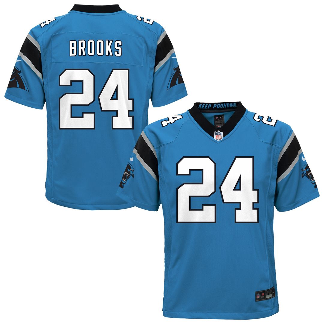 Jonathon Brooks Carolina Panthers Nike Youth Game Jersey - Blue