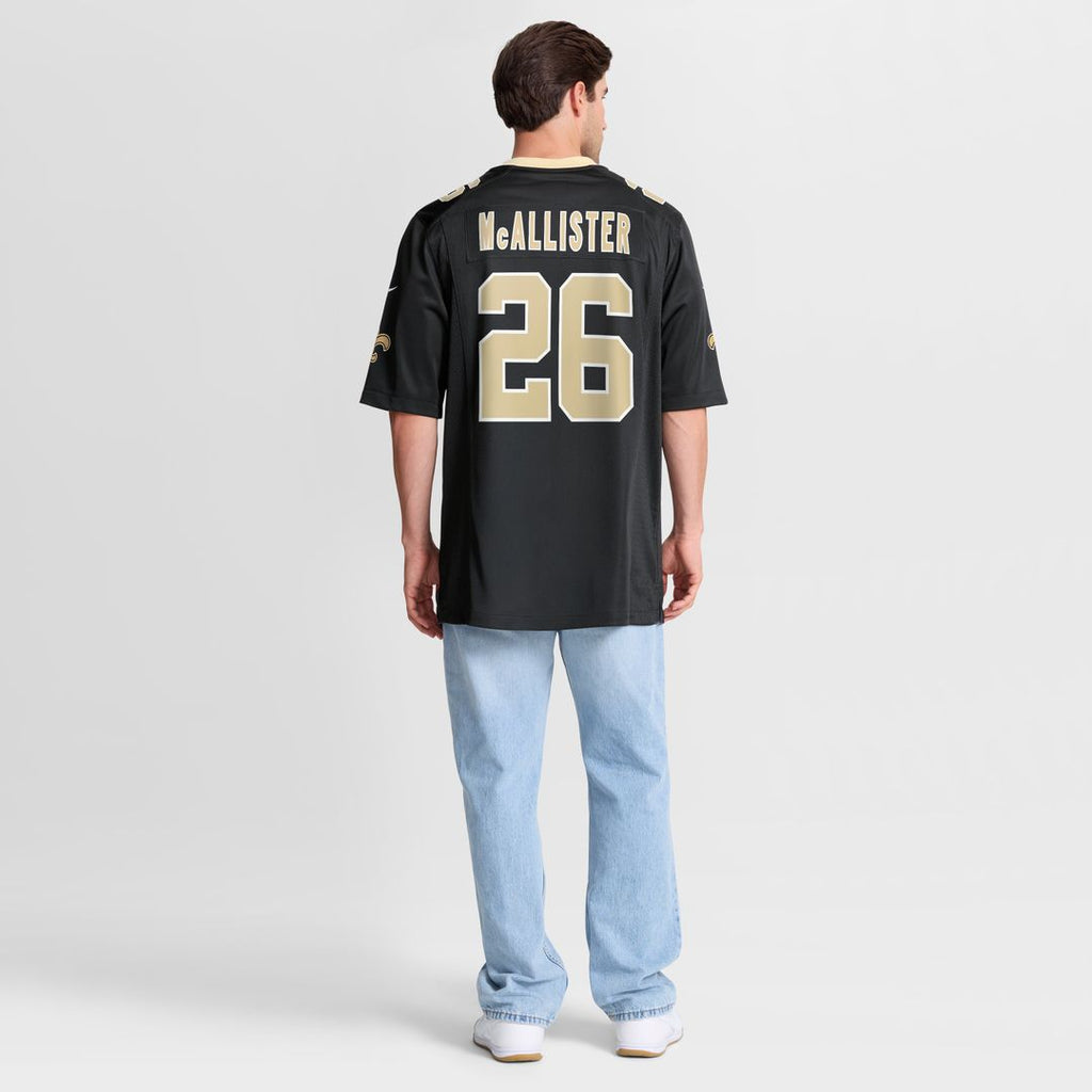 Deuce McAllister New Orleans Saints Nike Game Retired Player Jersey - Black