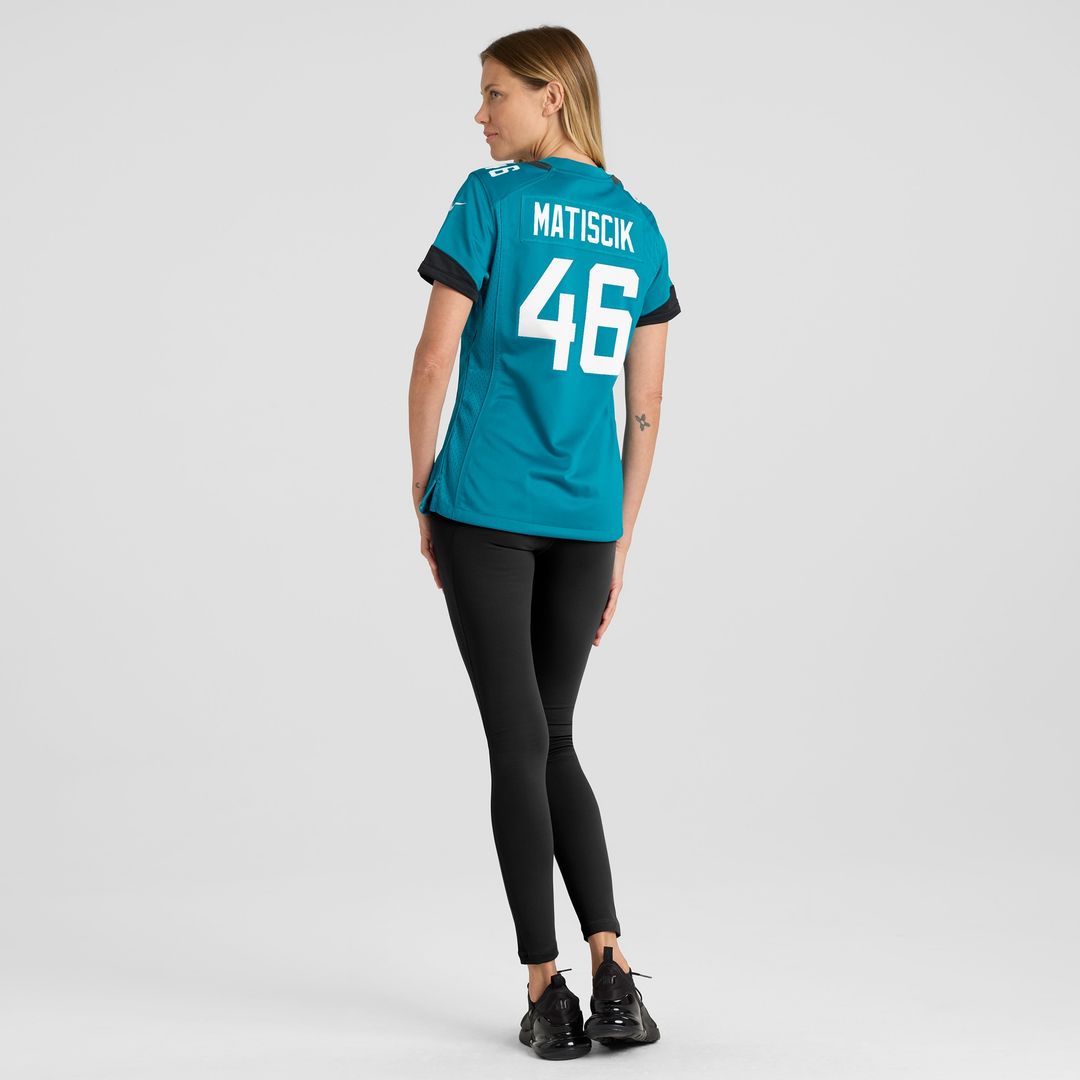 Ross Matiscik Jacksonville Jaguars Nike Women's Game Jersey - Teal