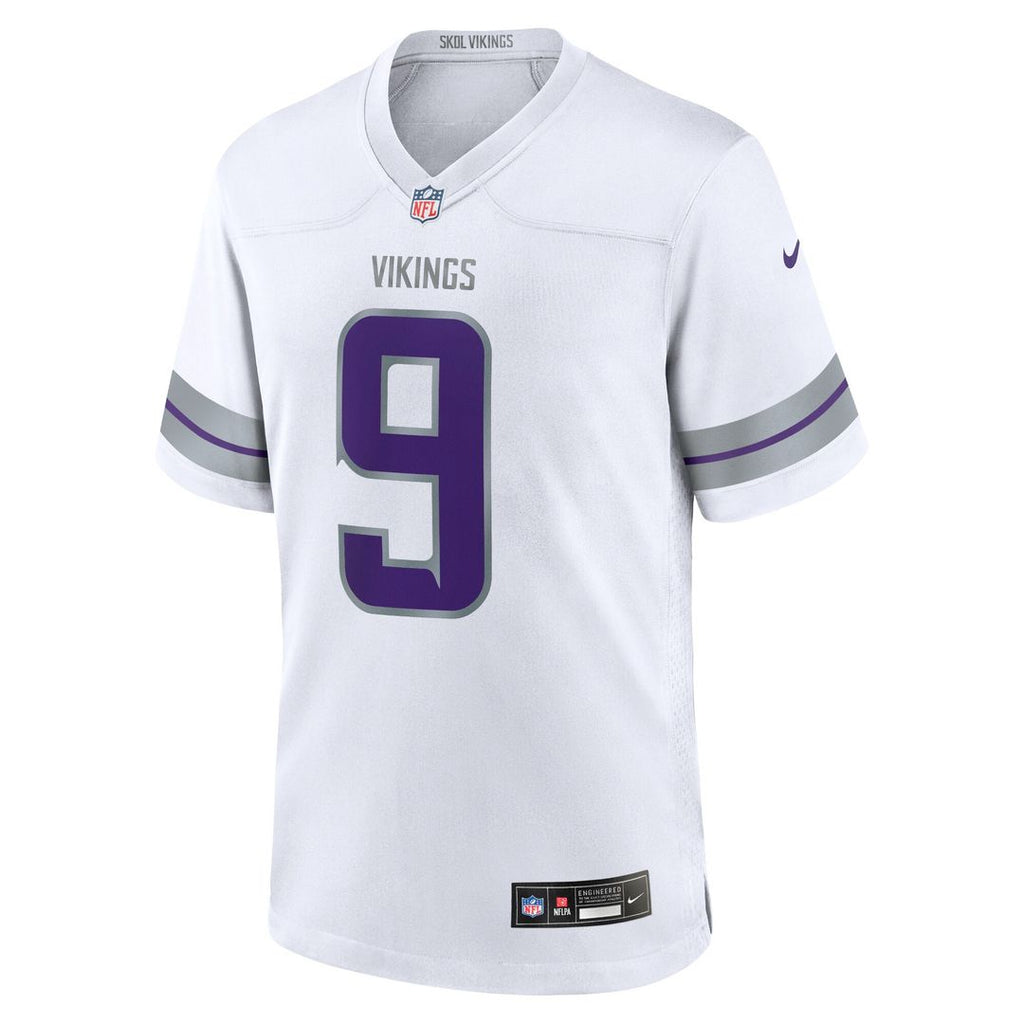 J.J. McCarthy Minnesota Vikings Nike Youth Game Jersey - White