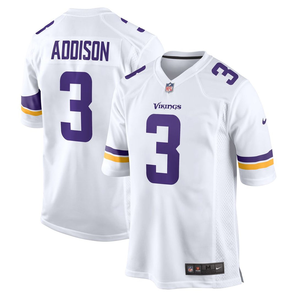Jordan Addison Minnesota Vikings Nike Away Game Jersey - White