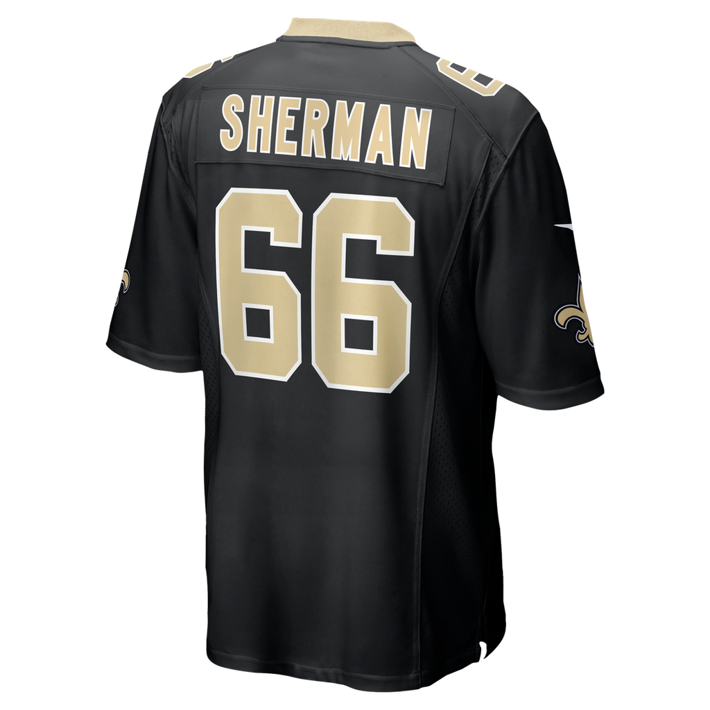 William Sherman New Orleans Saints Nike Team Game Jersey -  Black