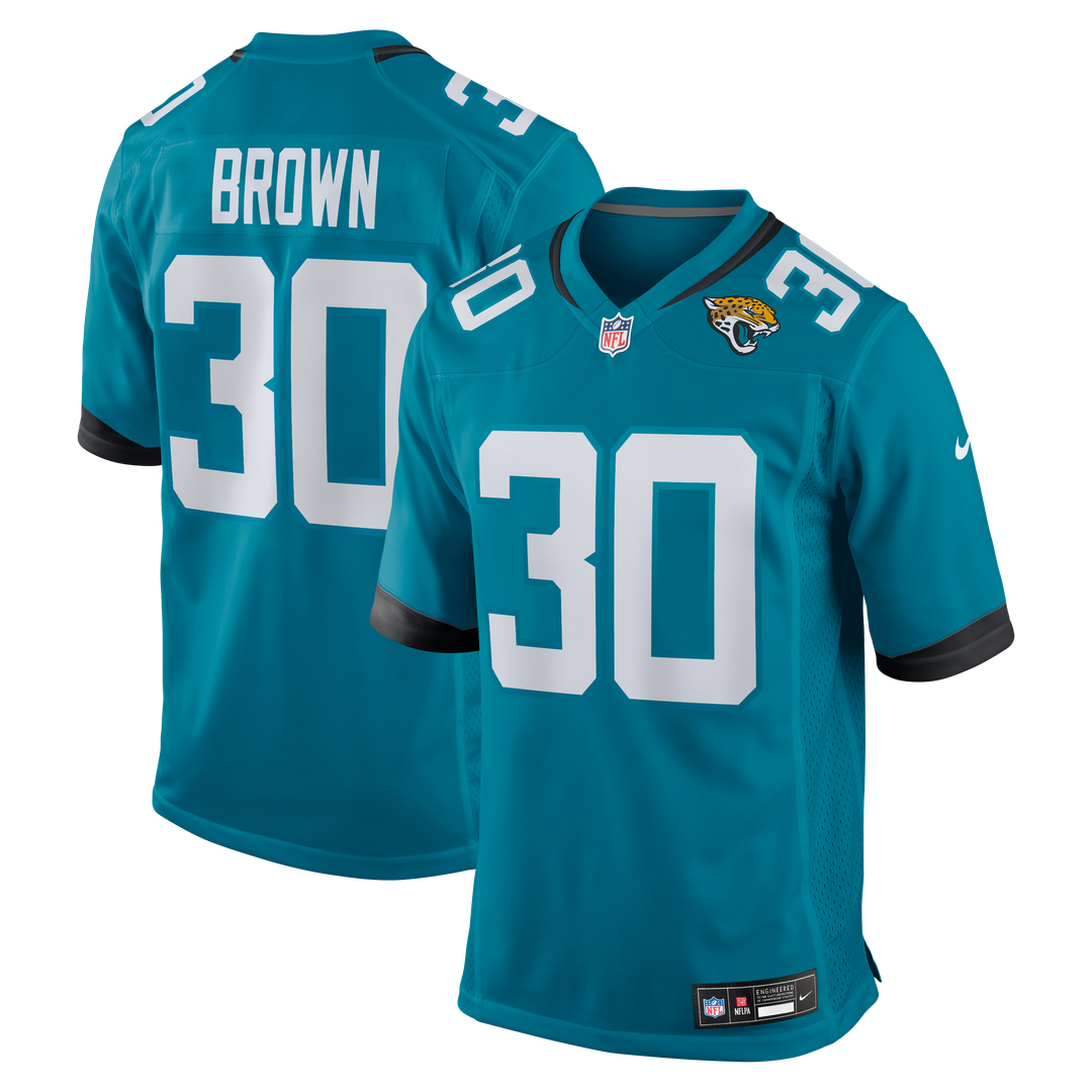 Montaric Brown Jacksonville Jaguars Nike Game Player Jersey - Teal