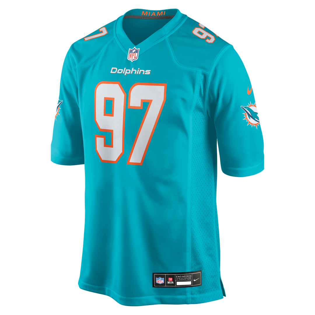 Rashard Lawrence Miami Dolphins Nike Team Game Jersey -  Aqua