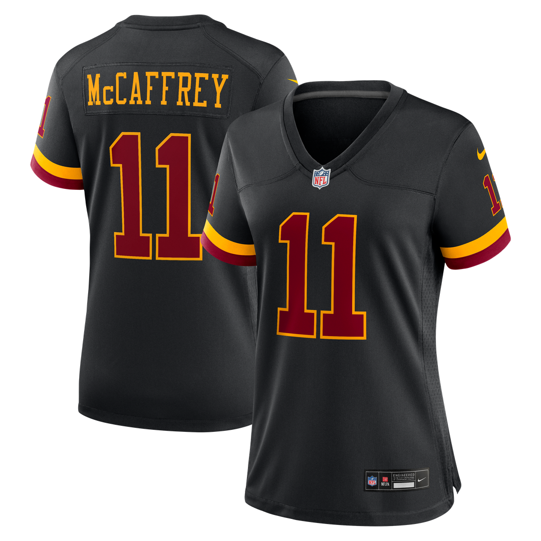 Luke McCaffrey Washington Commanders Nike Women's Hail Raiser Alternate Game Jersey - Black