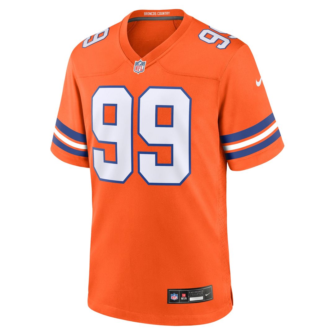 Zach Allen Denver Broncos Nike Alternate Game Jersey - Orange