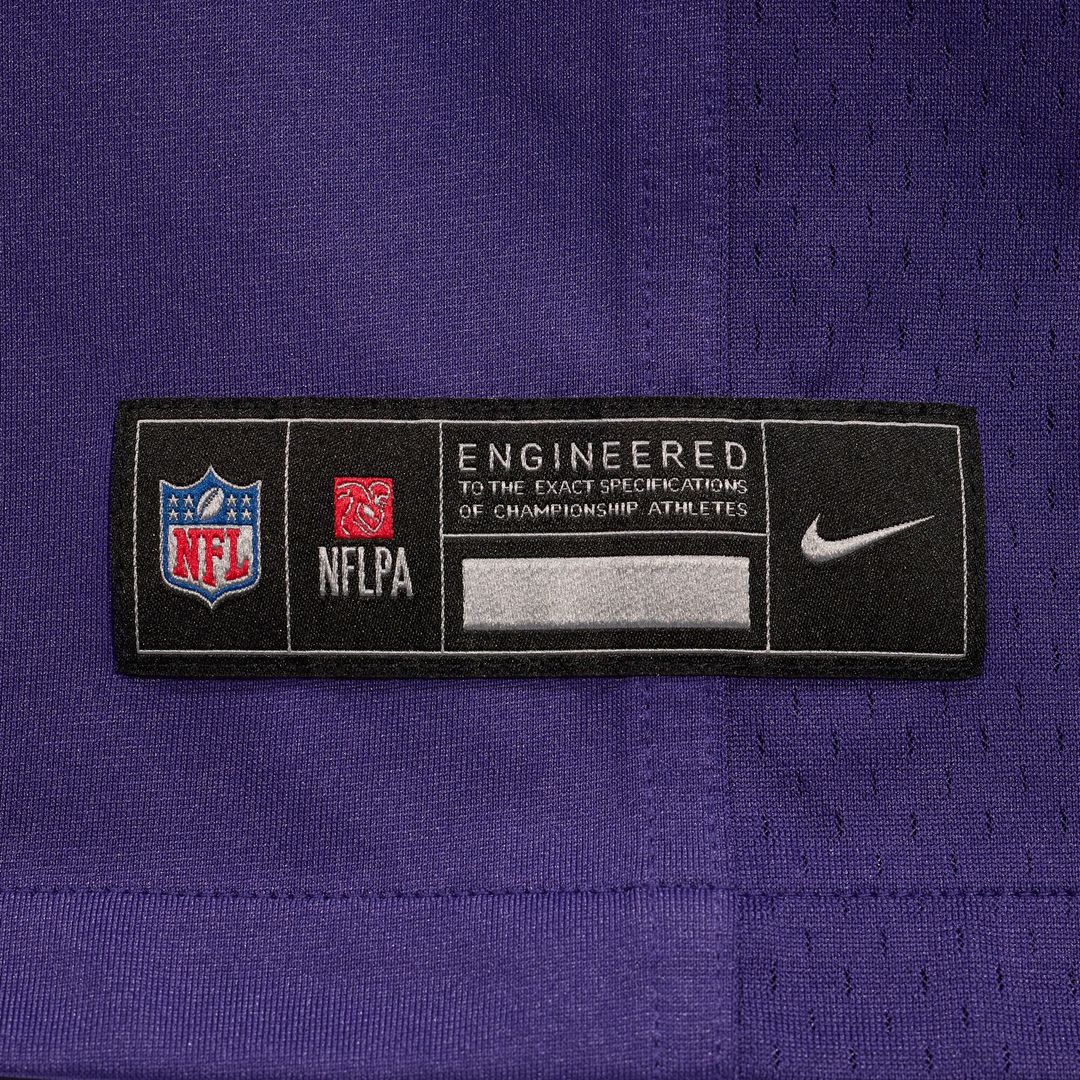 Justice Hill Baltimore Ravens Nike Game Jersey - Purple