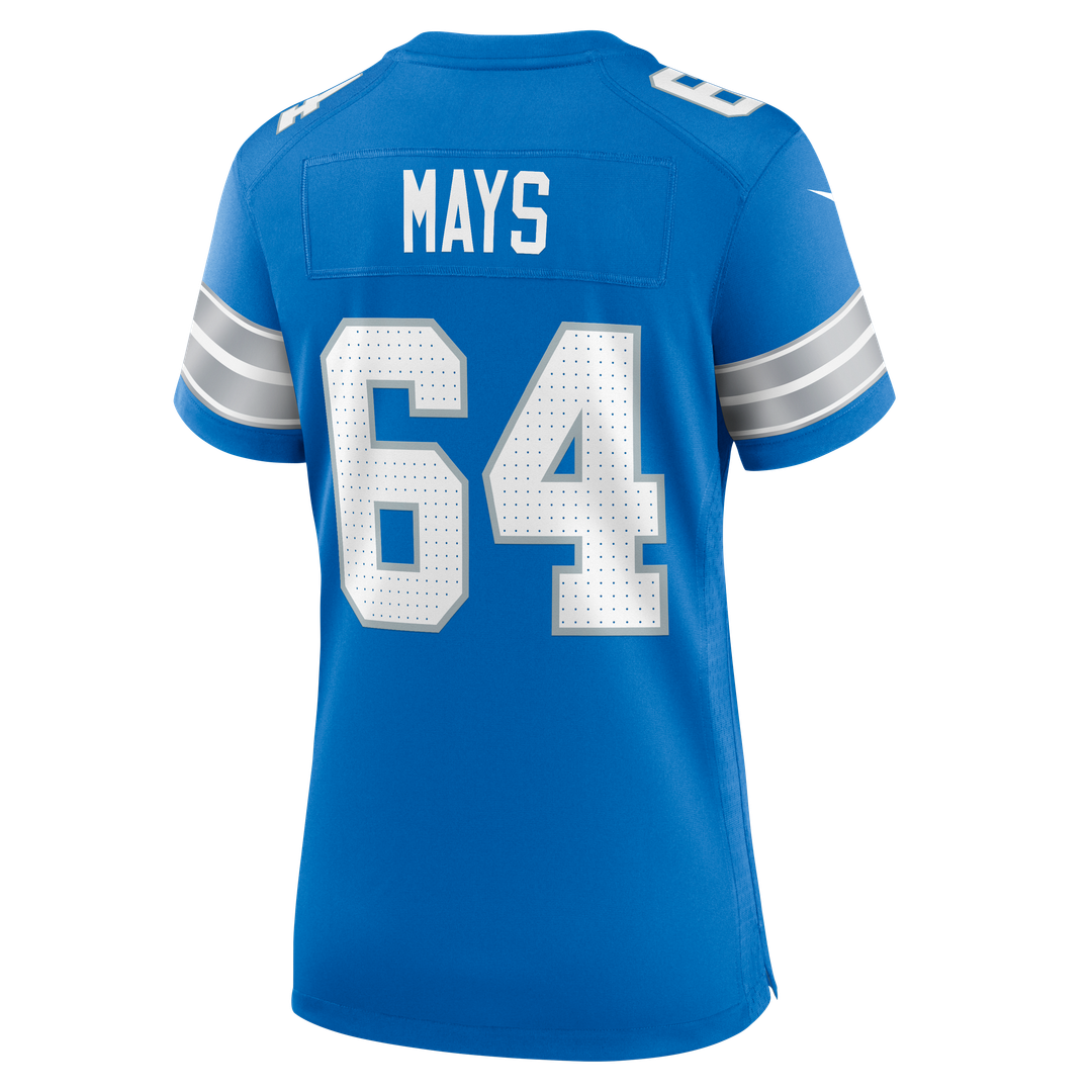 Cade Mays Detroit Lions Nike Women's Team Game Jersey -  Blue