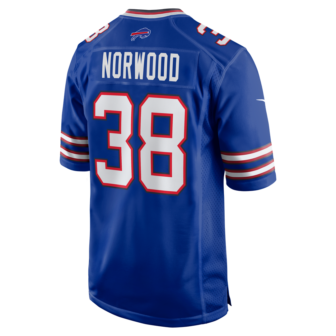 Tre Norwood Buffalo Bills Nike Team Game Jersey -  Royal